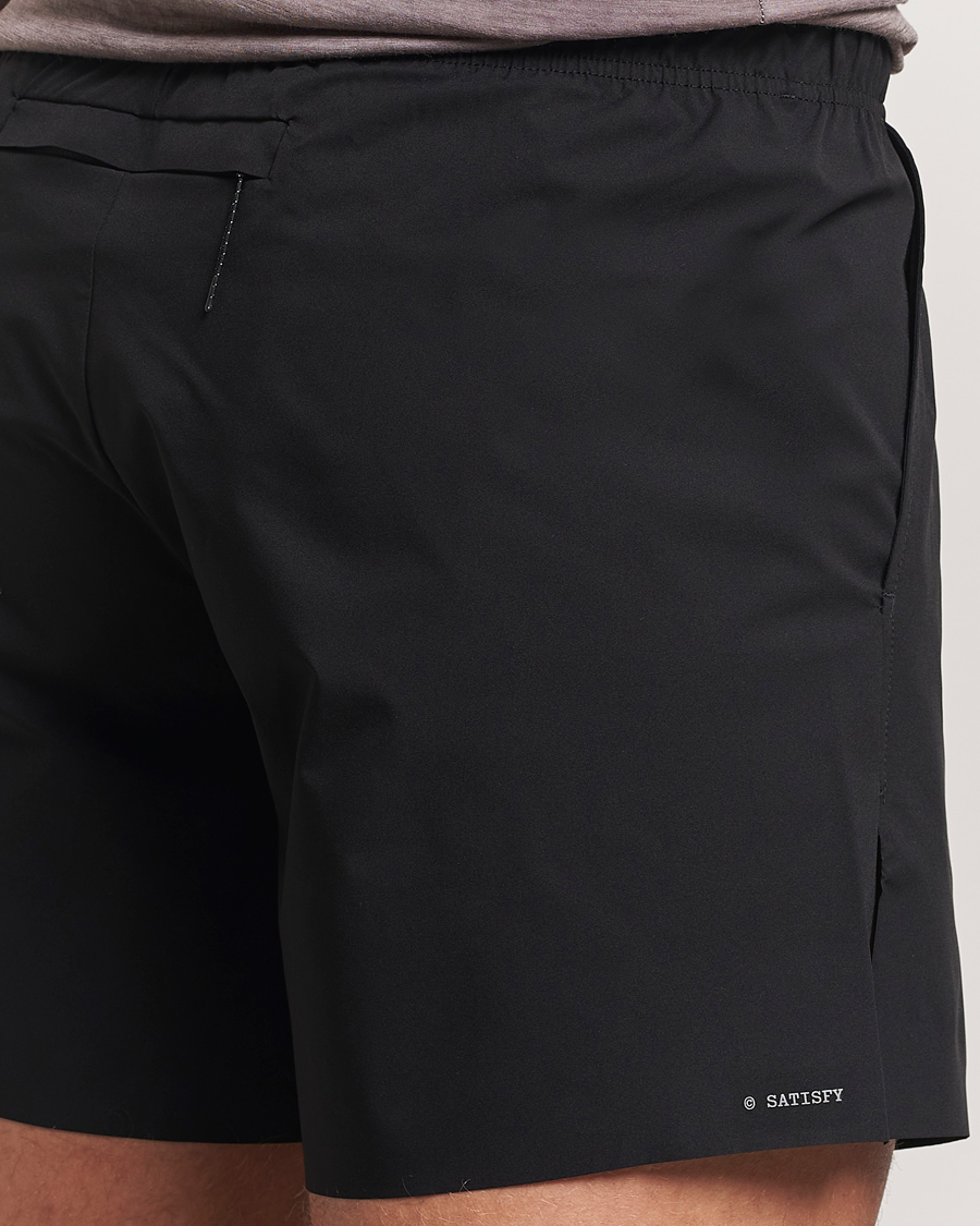 Homme | Shorts | Satisfy | PeaceShell 5 Inch Shorts Black