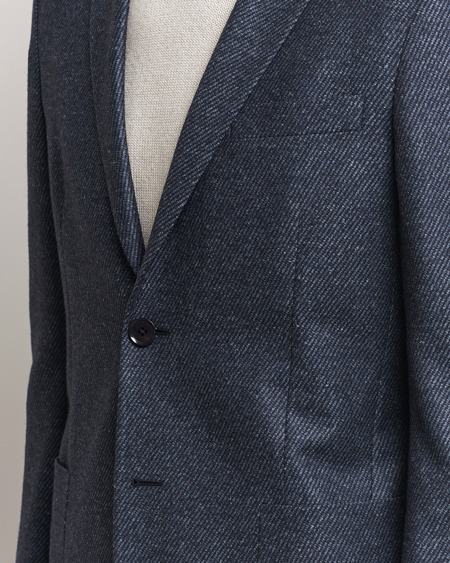 Homme | Blazers | Zegna | Unconstructed Wool/Cashmere Blazer Dark Blue