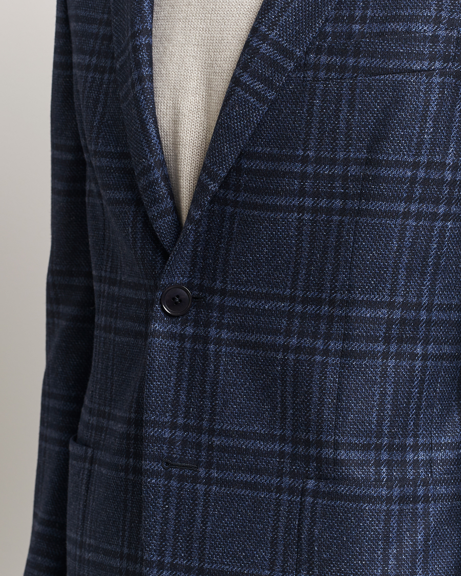 Homme | Blazers | Zegna | Unconstructed Wool/Silk Blazer Navy Check