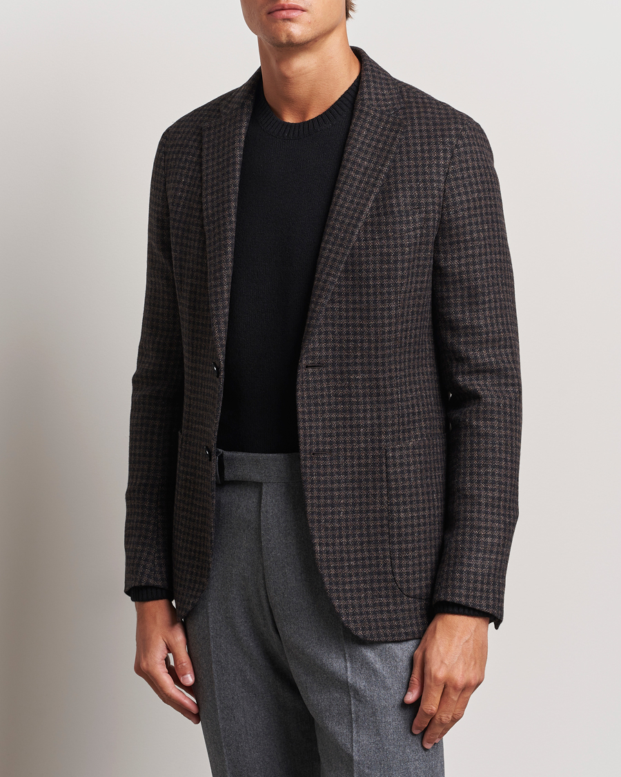 Homme | Blazers | Zegna | Unconstructed Wool/Cashmere Blazer Brown Check