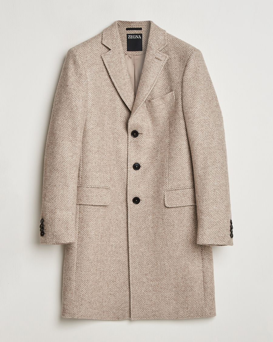 Homme | Manteaux Et Vestes | Zegna | Wool/Cashmere Double Breasted Coat Beige
