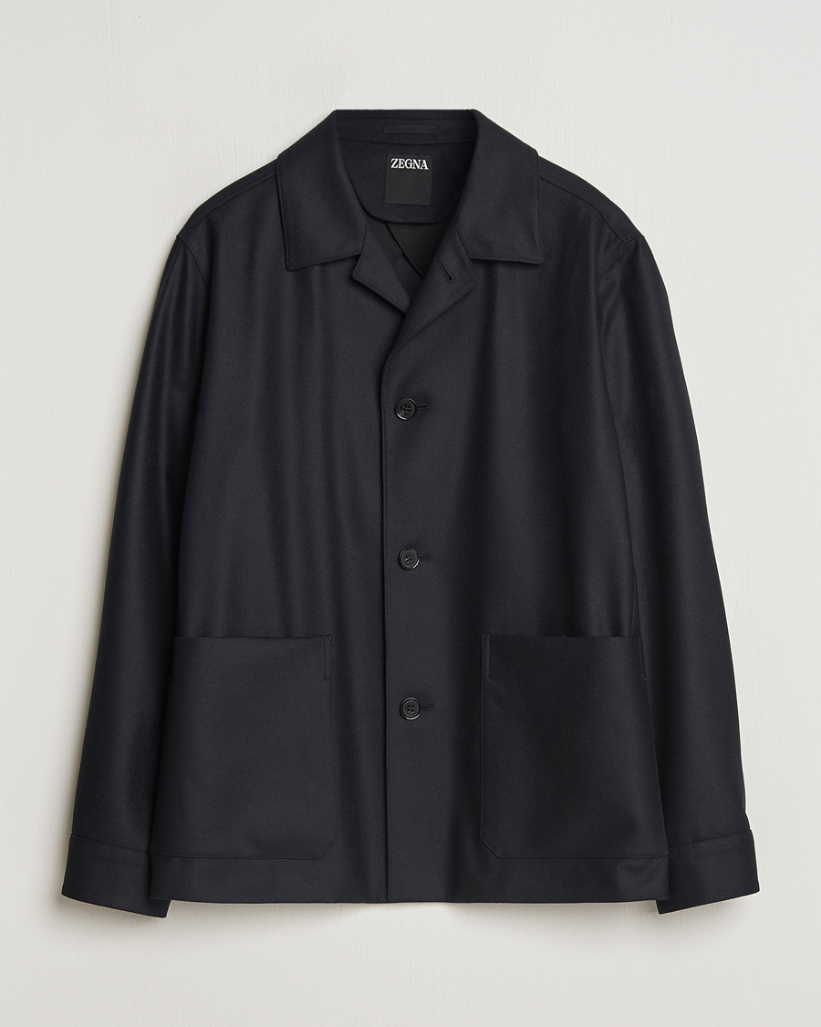 Homme | Manteaux Et Vestes | Zegna | Flannel Chore Jacket Black