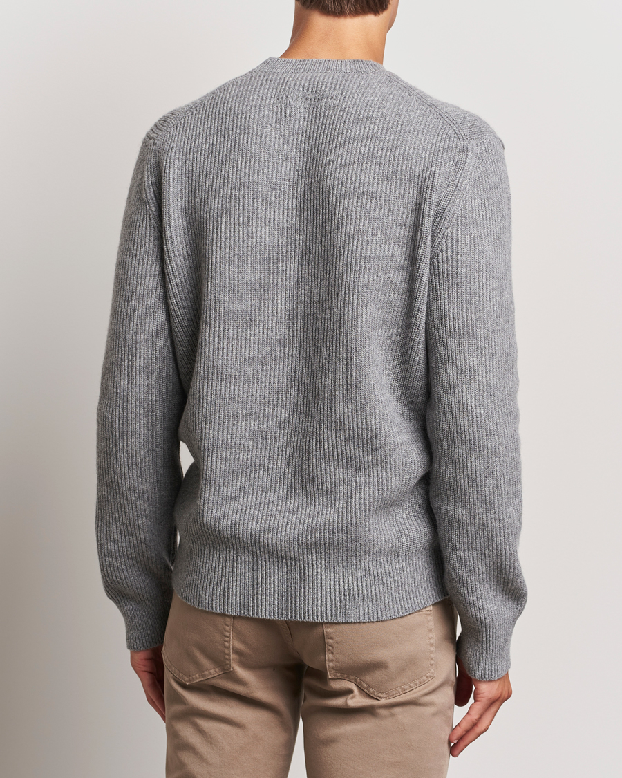 Homme | Pulls Et Tricots | Zegna | Oasi Cashmere Rib Crewneck Grey Melange