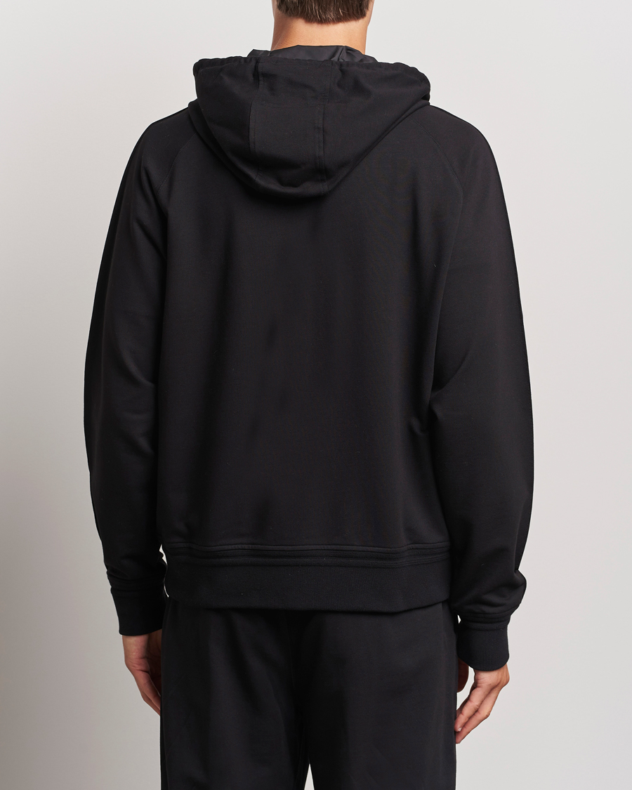 Homme | Pulls Et Tricots | Zegna | Cotton Stretch Zip Hoodie Black