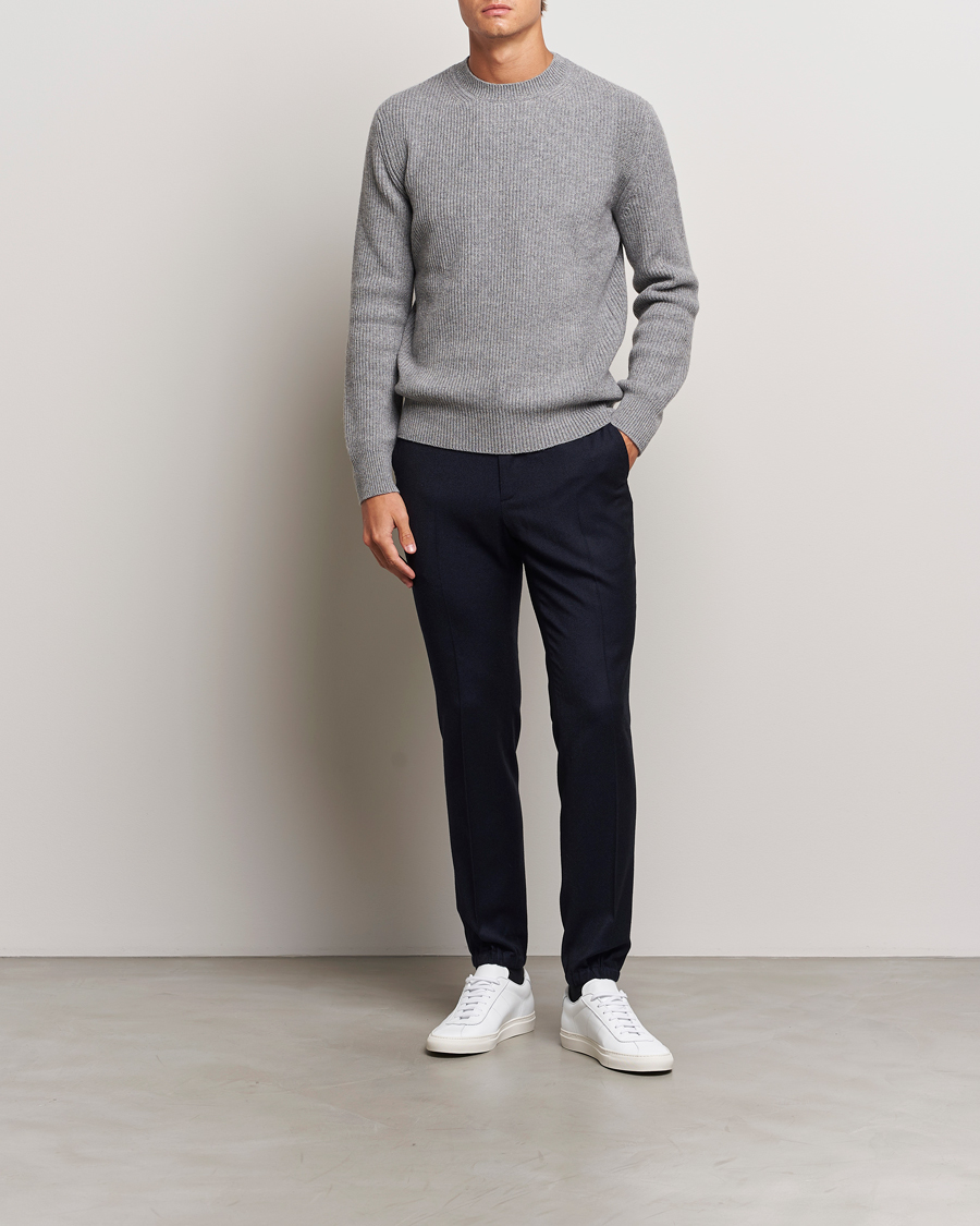 Homme | Pantalons | Zegna | Techmerino Flannel Drawstring Pants Navy