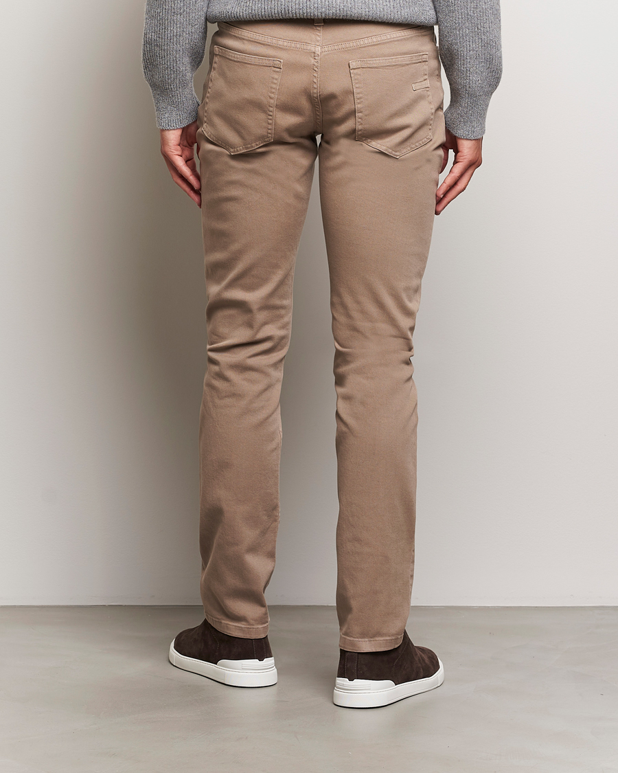 Homme | Pantalons | Zegna | 5-Pocket Comfort Denim Pants Beige