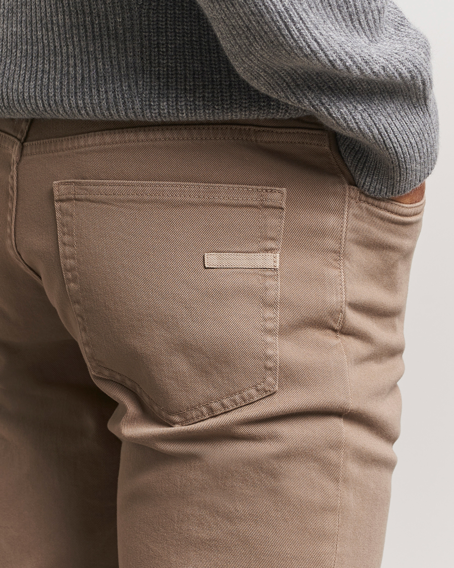 Homme | Pantalons | Zegna | 5-Pocket Comfort Denim Pants Beige