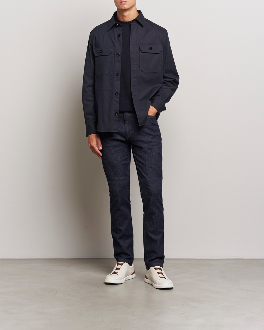 Homme | Jeans | Zegna | 5-Pocket Denim Jeans Dark Rinse
