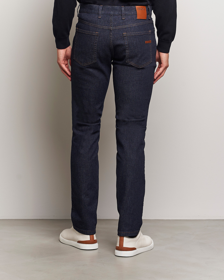 Homme | Jeans | Zegna | 5-Pocket Denim Jeans Dark Rinse