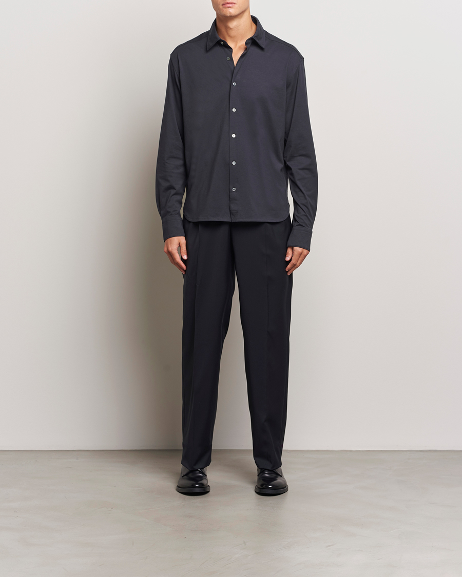 Homme | Chemises | Zegna | Cotton Jersey Shirt Navy