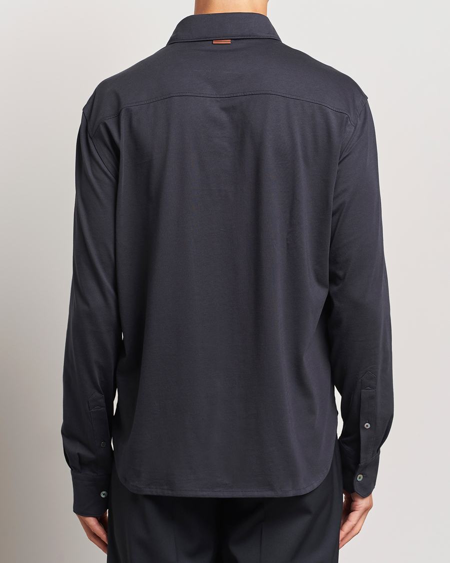 Homme | Chemises | Zegna | Cotton Jersey Shirt Navy