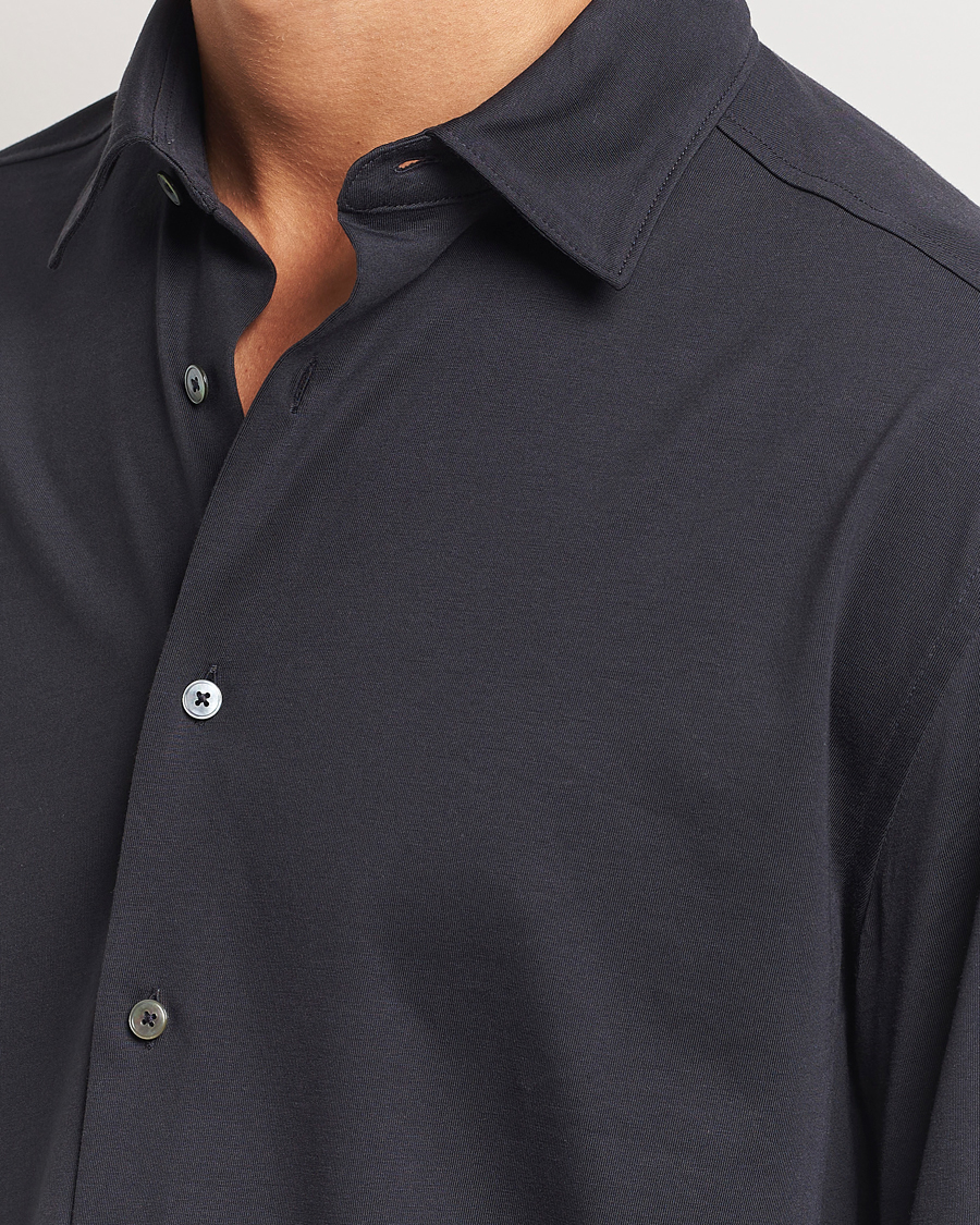 Homme | Chemises | Zegna | Cotton Jersey Shirt Navy