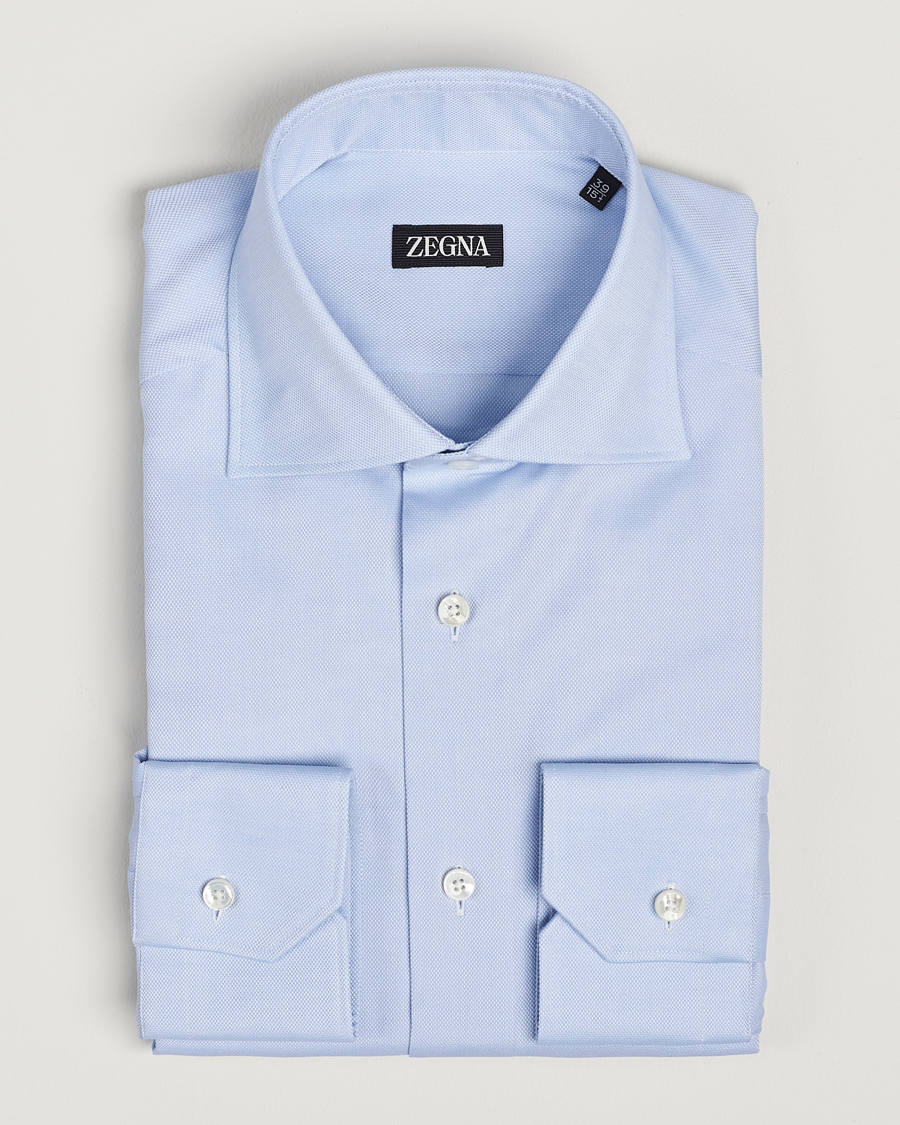 Homme | Chemises | Zegna | Slim Fit Oxford Dress Shirt Light Blue