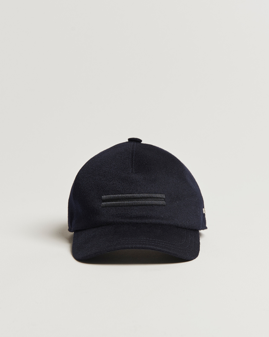 Homme | Zegna Cashmere Baseball Cap Navy | Zegna | Cashmere Baseball Cap Navy