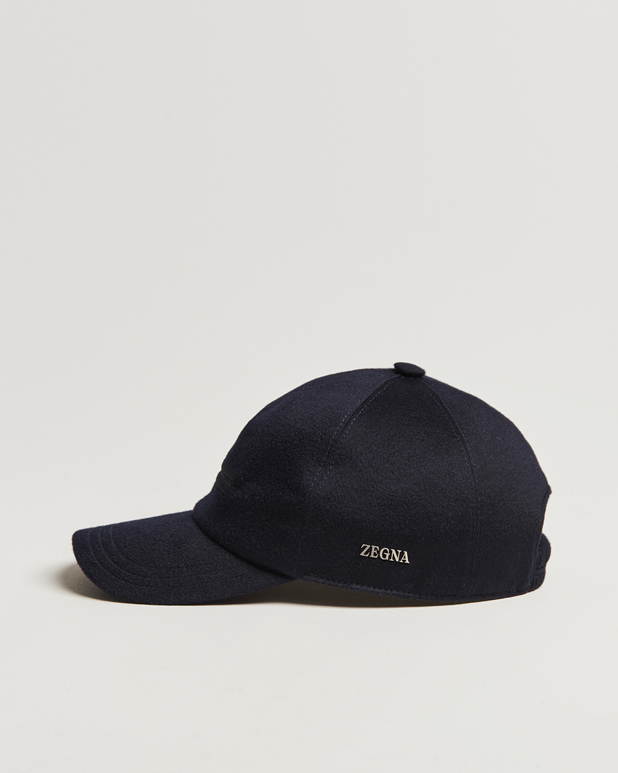 Homme | Zegna Cashmere Baseball Cap Navy | Zegna | Cashmere Baseball Cap Navy