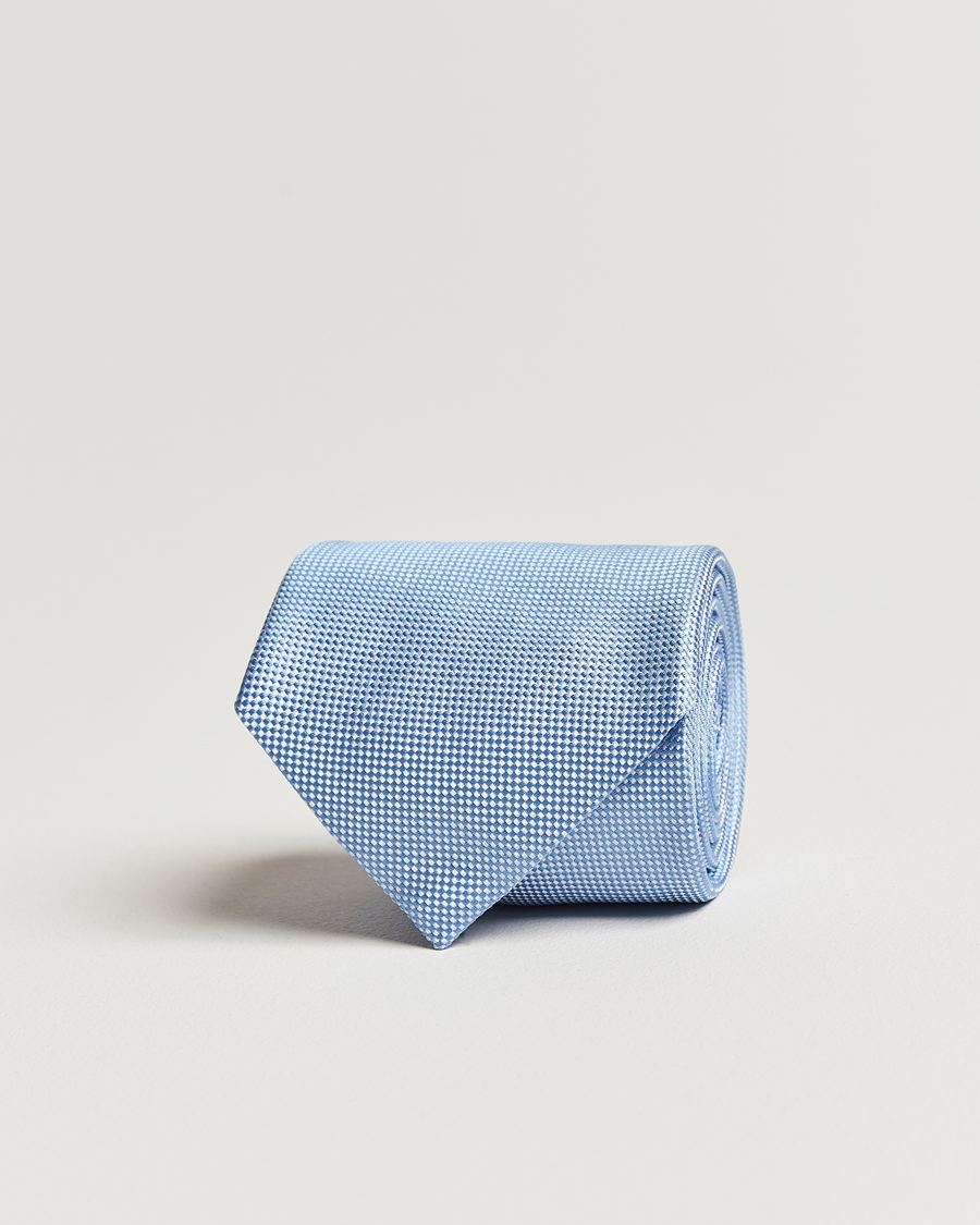 Homme | Zegna Micro Structure Silk Tie Light Blue | Zegna | Micro Structure Silk Tie Light Blue
