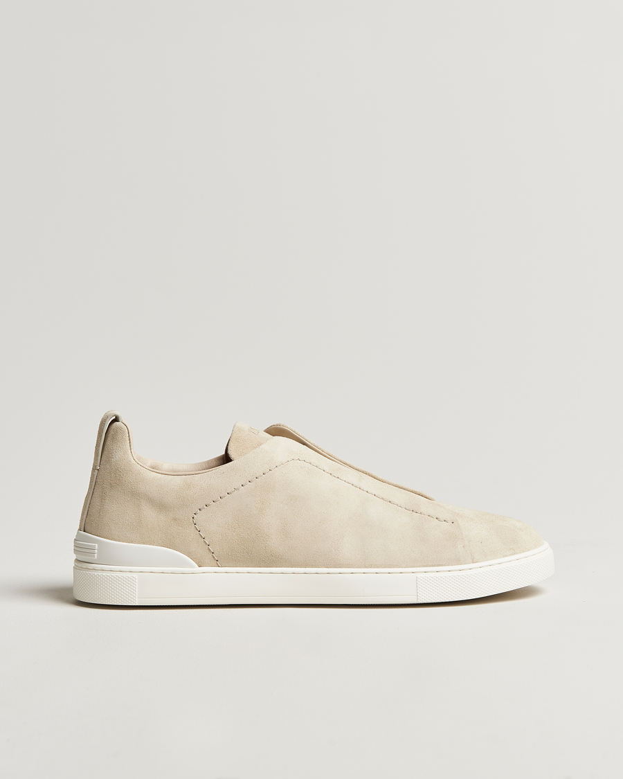 Homme | Zegna Triple Stitch Sneakers Butter Suede | Zegna | Triple Stitch Sneakers Butter Suede