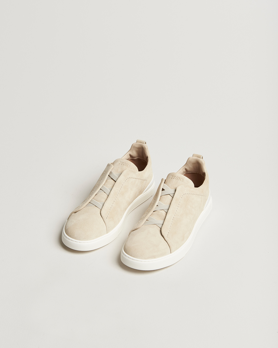 Homme | Zegna Triple Stitch Sneakers Butter Suede | Zegna | Triple Stitch Sneakers Butter Suede