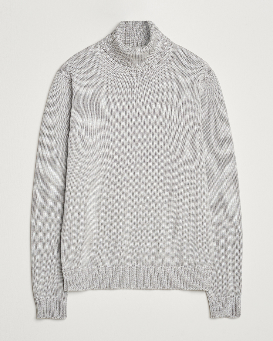 Homme | Pulls Et Tricots | Zanone | Virgin Merino Wool Rollneck Light Grey