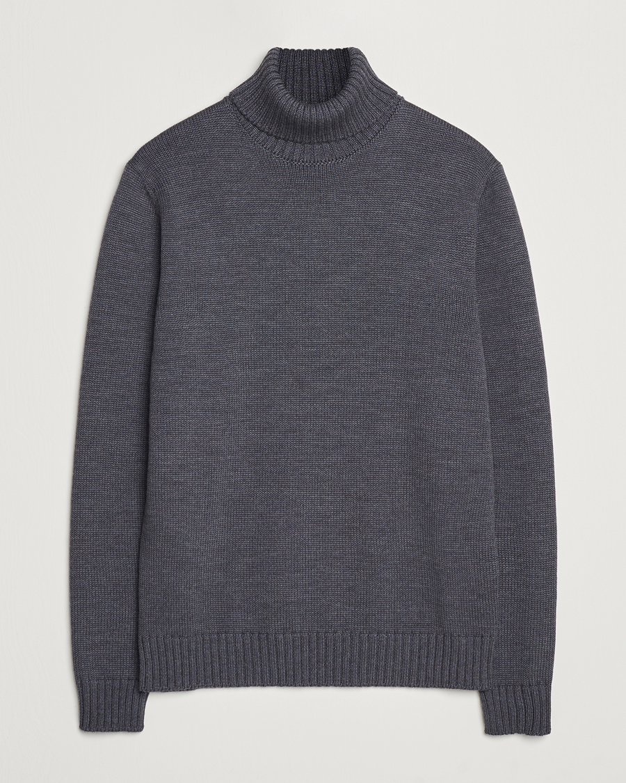 Homme | Pulls Et Tricots | Zanone | Virgin Merino Wool Rollneck Grey Melange