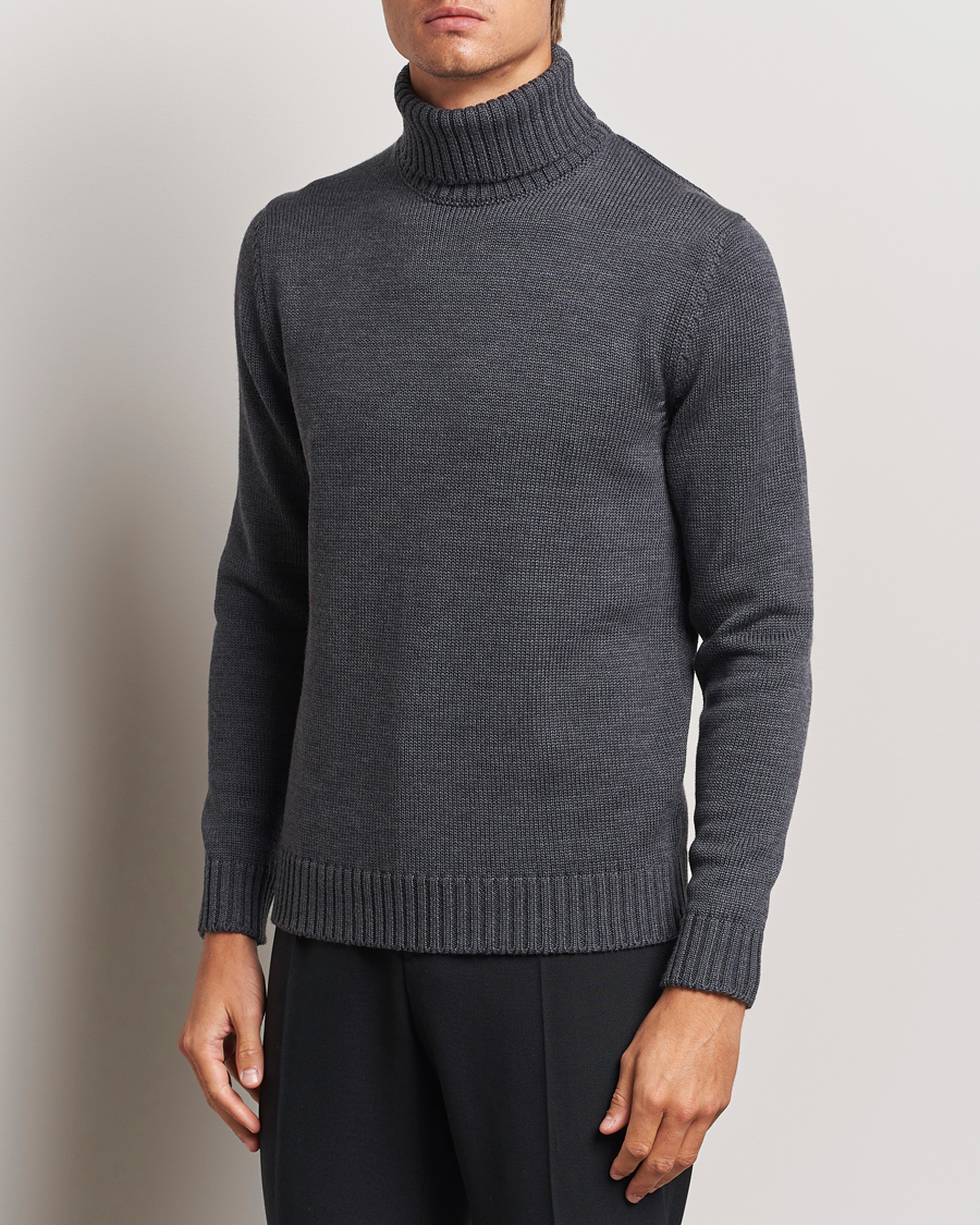 Homme | Pulls Et Tricots | Zanone | Virgin Merino Wool Rollneck Grey Melange