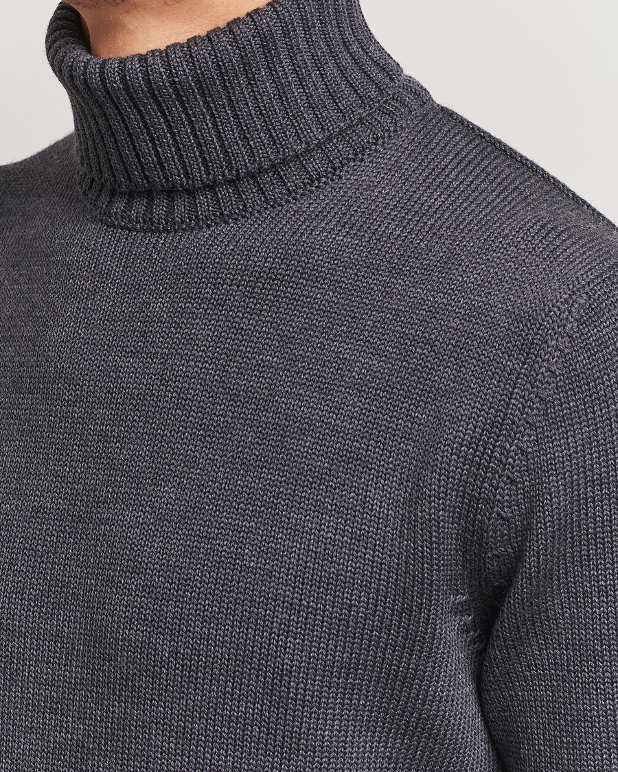 Homme | Pulls Et Tricots | Zanone | Virgin Merino Wool Rollneck Grey Melange