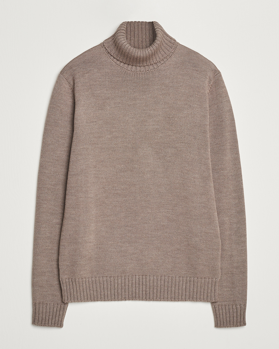 Homme | Pulls Et Tricots | Zanone | Virgin Merino Wool Rollneck Taupe
