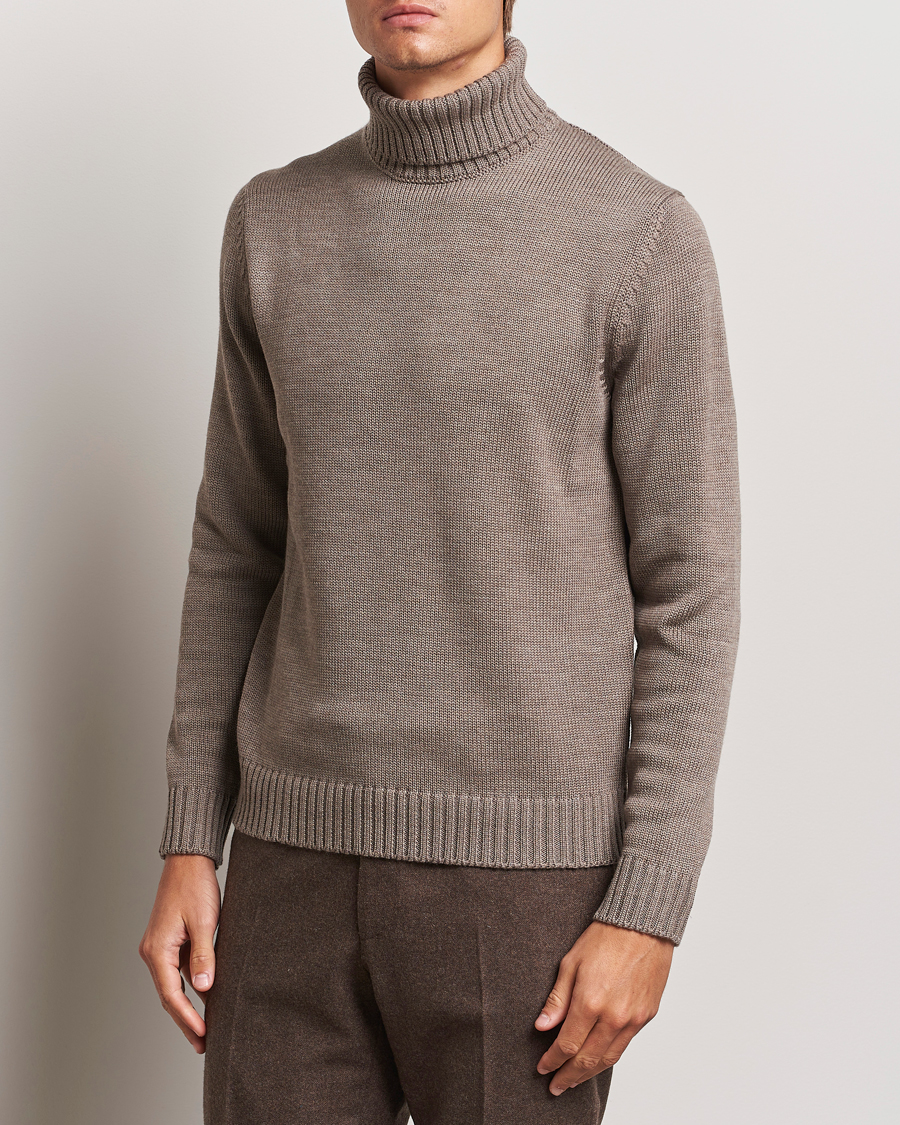 Homme | Pulls Et Tricots | Zanone | Virgin Merino Wool Rollneck Taupe
