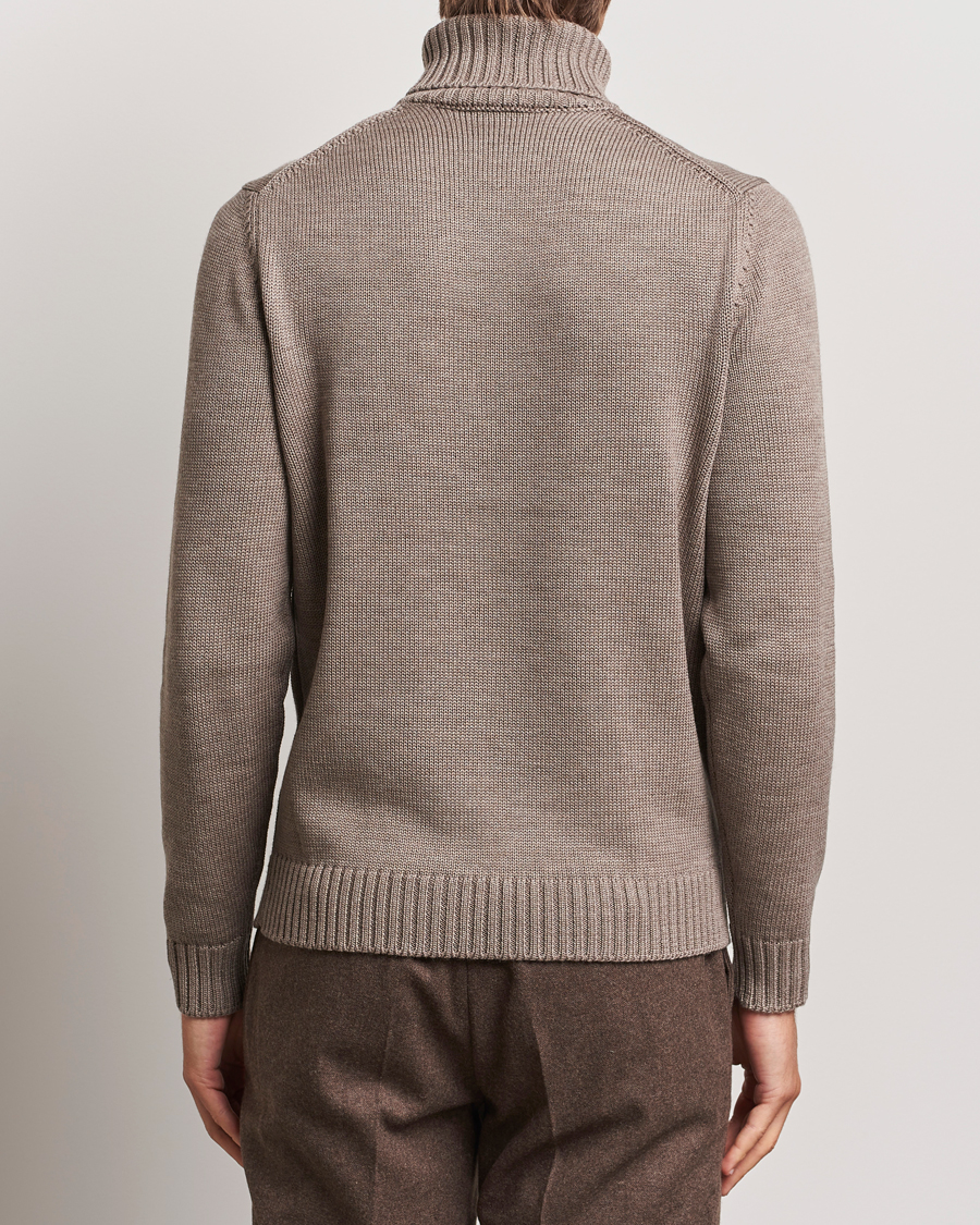 Homme | Pulls Et Tricots | Zanone | Virgin Merino Wool Rollneck Taupe