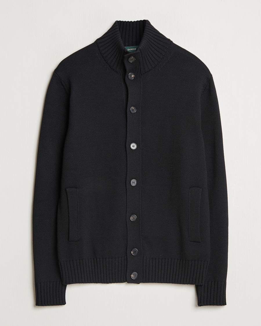 Homme | Pulls Et Tricots | Zanone | Virgin Merino Wool Chioto Cardigan Black