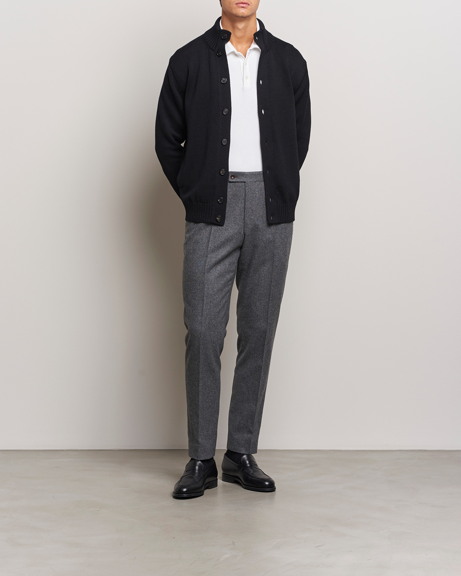 Homme | Pulls Et Tricots | Zanone | Virgin Merino Wool Chioto Cardigan Black