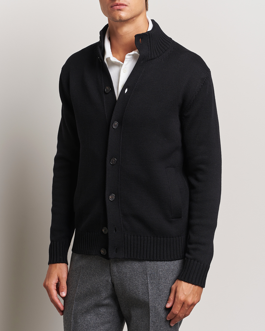 Homme | Pulls Et Tricots | Zanone | Virgin Merino Wool Chioto Cardigan Black