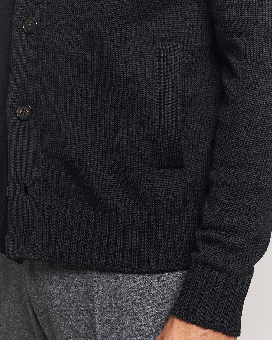 Homme | Pulls Et Tricots | Zanone | Virgin Merino Wool Chioto Cardigan Black