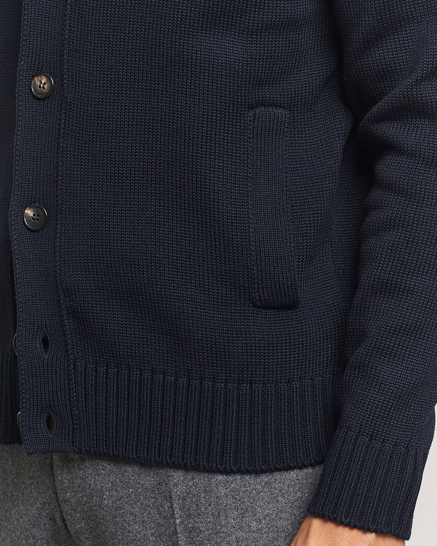 Homme | Pulls Et Tricots | Zanone | Virgin Merino Wool Chioto Cardigan Navy