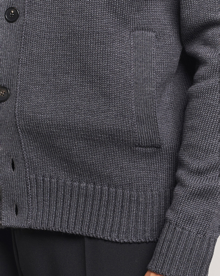 Homme | Pulls Et Tricots | Zanone | Virgin Merino Wool Chioto Cardigan Grey Melange