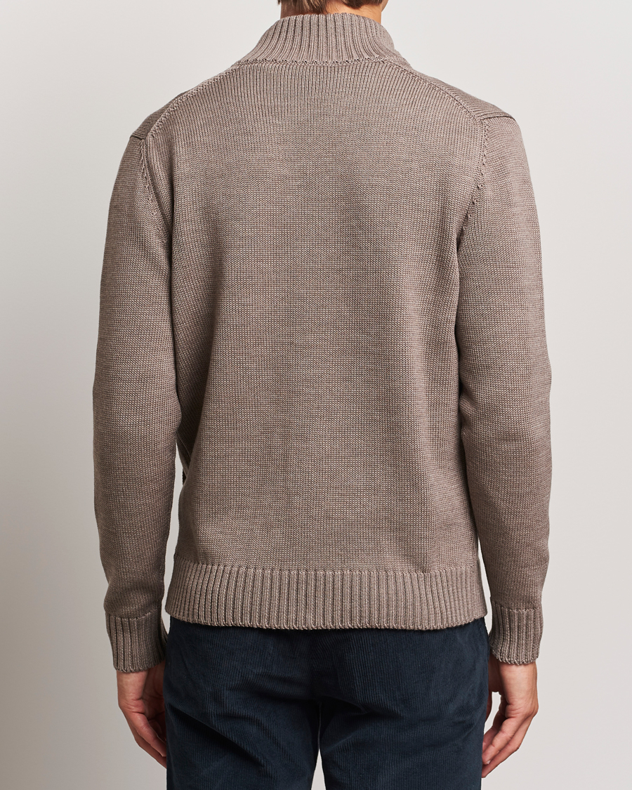 Homme | Pulls Et Tricots | Zanone | Virgin Merino Wool Chioto Cardigan Taupe