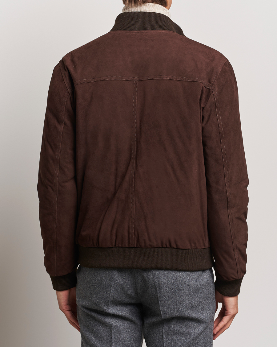 Homme | Manteaux Et Vestes | Valstar | Goose Down Valstarino Dark Brown Suede