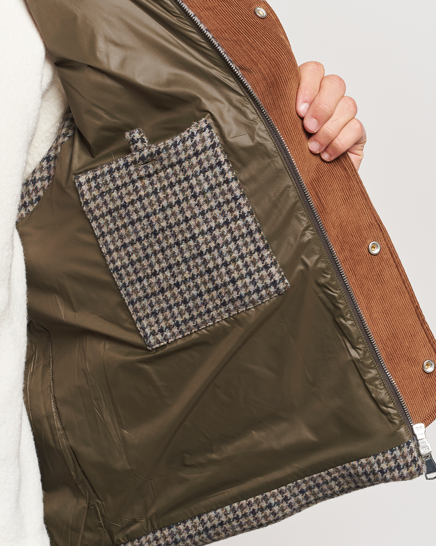 Homme | Manteaux Et Vestes | Valstar | Shearling Collar Down Vest Grey Houndstooth