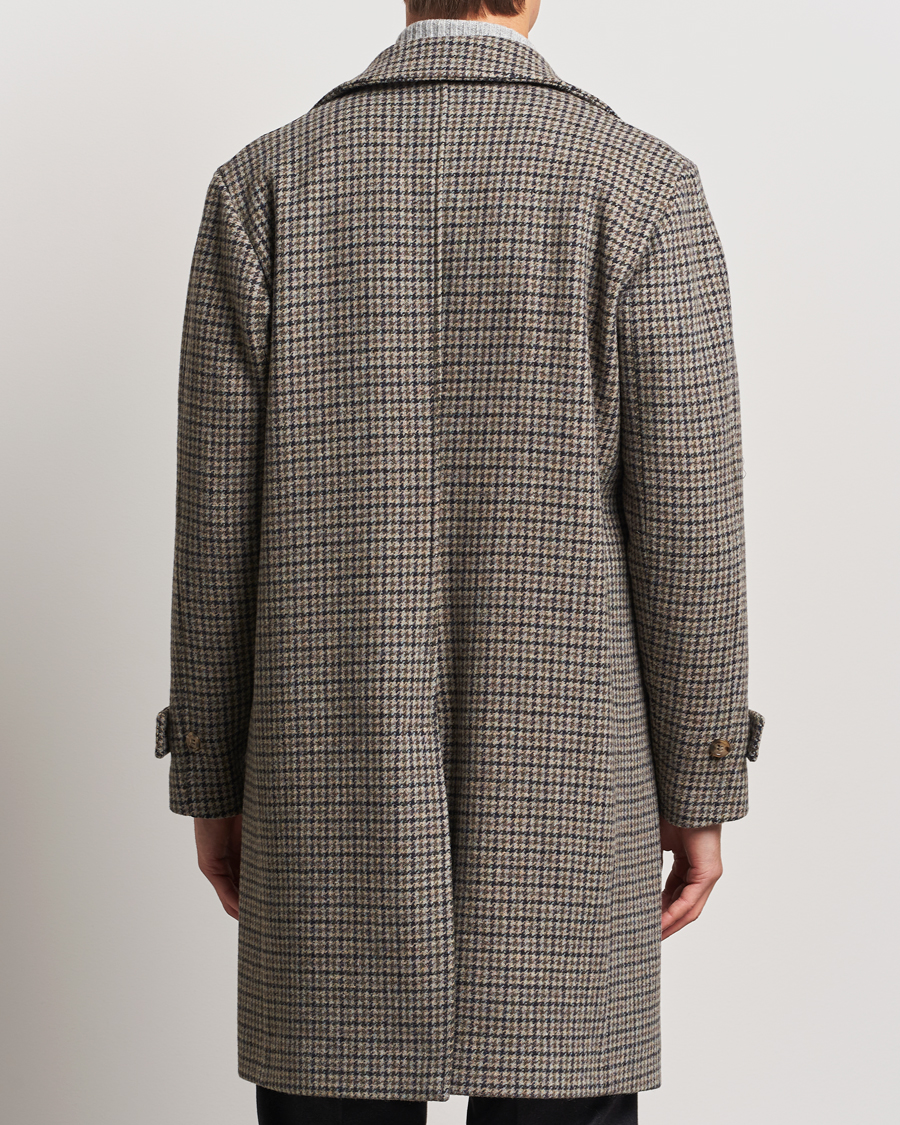 Homme | Manteaux Et Vestes | Valstar | Marcello Wool Overcoat Grey Houndstooth