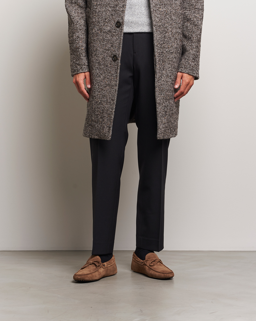 Homme | Tod's Winter Shearling Gommino Brown Suede | Tod's | Winter Shearling Gommino Brown Suede