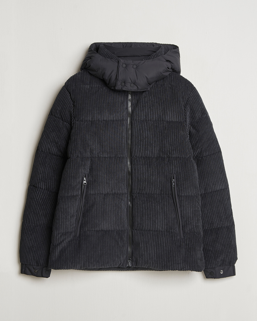 Homme | Manteaux Et Vestes | Save The Duck | Albus Cord Padded Puffer Jacket Black