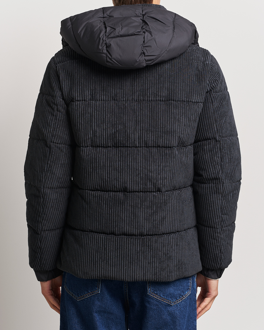 Homme | Manteaux Et Vestes | Save The Duck | Albus Cord Padded Puffer Jacket Black