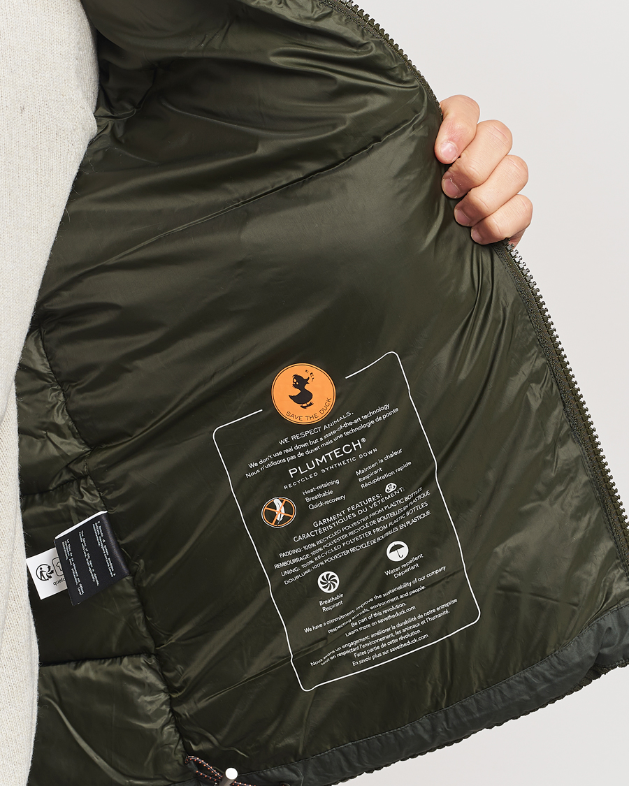 Homme | Manteaux Et Vestes | Save The Duck | Euriops Cord Padded Vest Land Green
