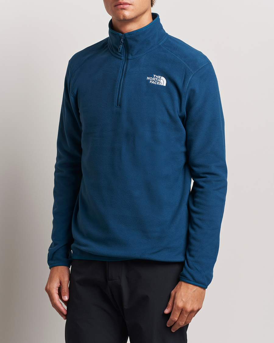 Homme | Pulls Et Tricots | The North Face | 100 Glacier Fleece 1/4 Zip Midnight Petrol