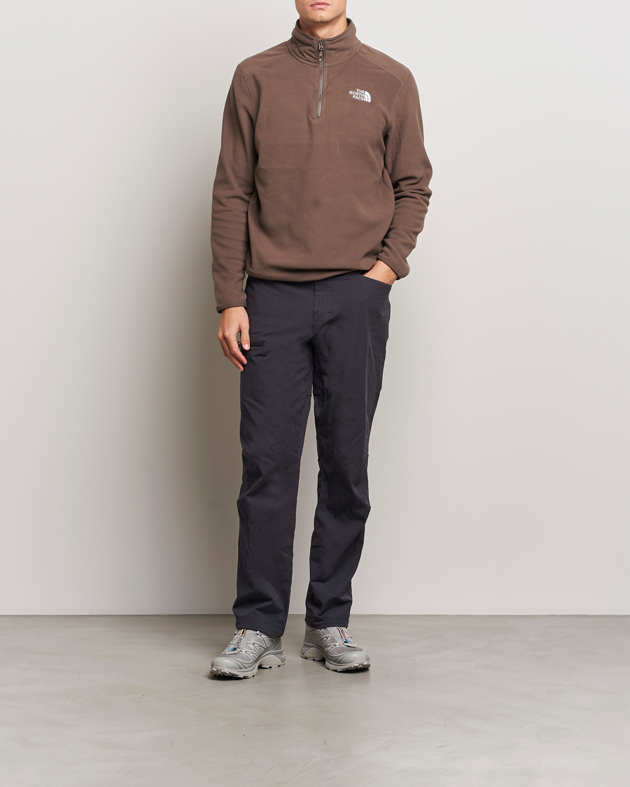 Homme | Pulls Et Tricots | The North Face | 100 Glacier Fleece 1/4 Zip Dark Brown