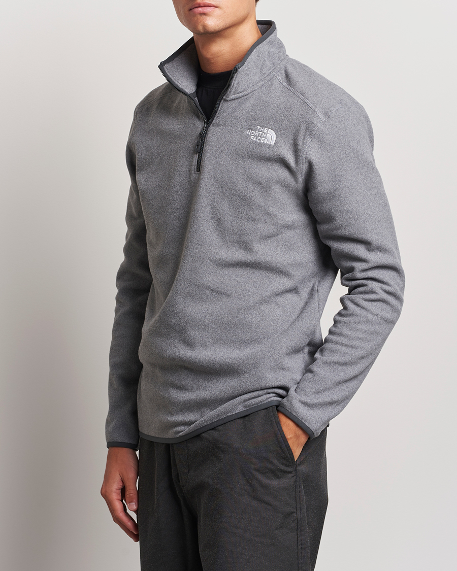 Homme | Pulls Et Tricots | The North Face | 100 Glacier Fleece 1/4 Zip Grey Heather