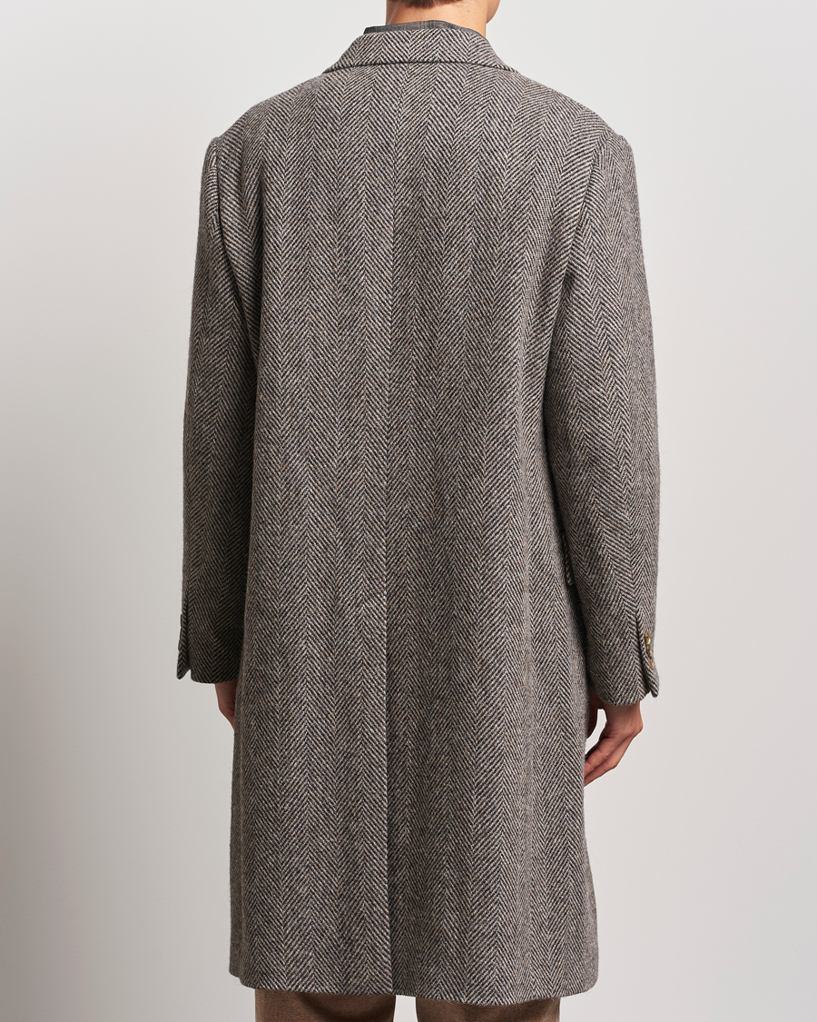 Homme | Manteaux Et Vestes | Auralee | Wool Tweed Chesterfield Coat Khaki