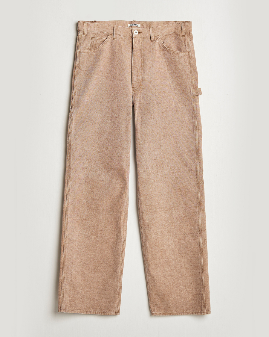 Homme | Pantalons | Auralee | Washed Canvas Pants Light Brown