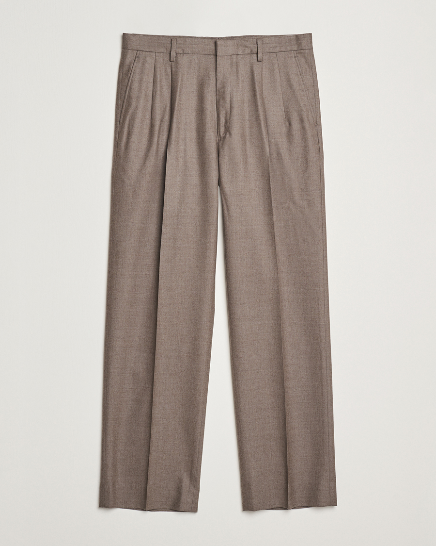 Homme | Pantalons | Auralee | Superlight Wool Slacks Top Brown