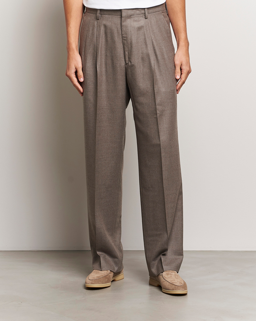 Homme | Pantalons | Auralee | Superlight Wool Slacks Top Brown
